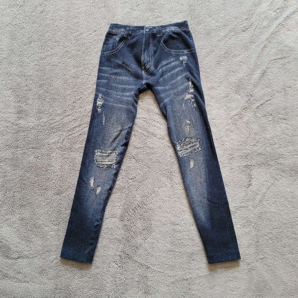 MONKEY Bars Ripped Jeans Design Pants